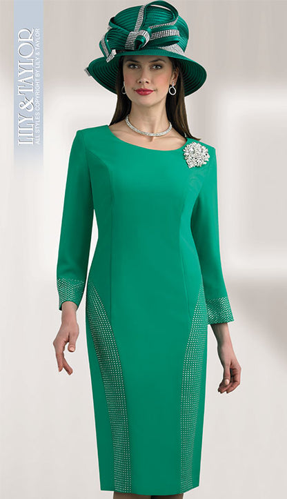 Lily And Taylor 4670-EMR Ladies Dress