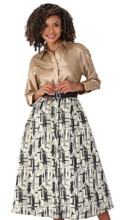 Chancele 9710-GLD Church Dress