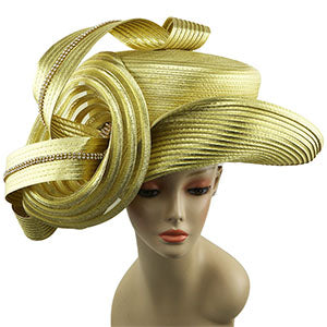 9107-GLD Sunday Hat