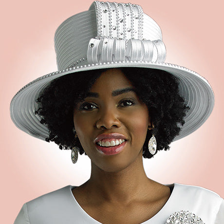 Lily And Taylor H378-WHT Church Hat