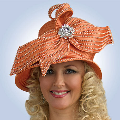 Lily And Taylor H941-ORG Church Hat