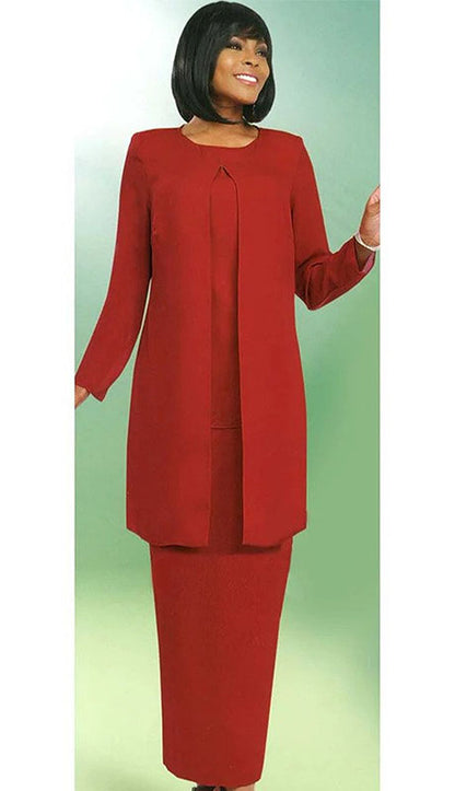 Ben Marc 13057-RED Usher Church Suit