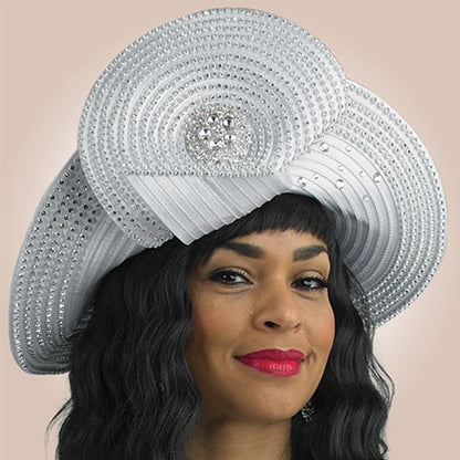 Lily And Taylor H949-WHT Church Hat