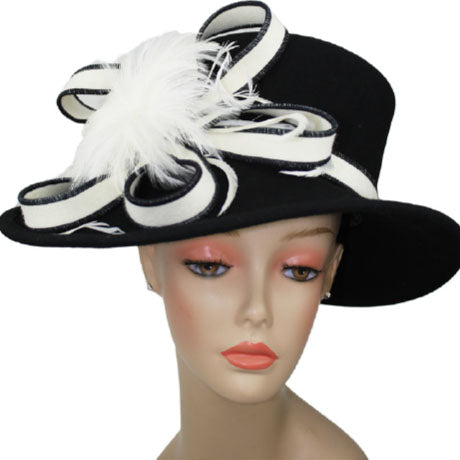 CM254-BLK Church Hat