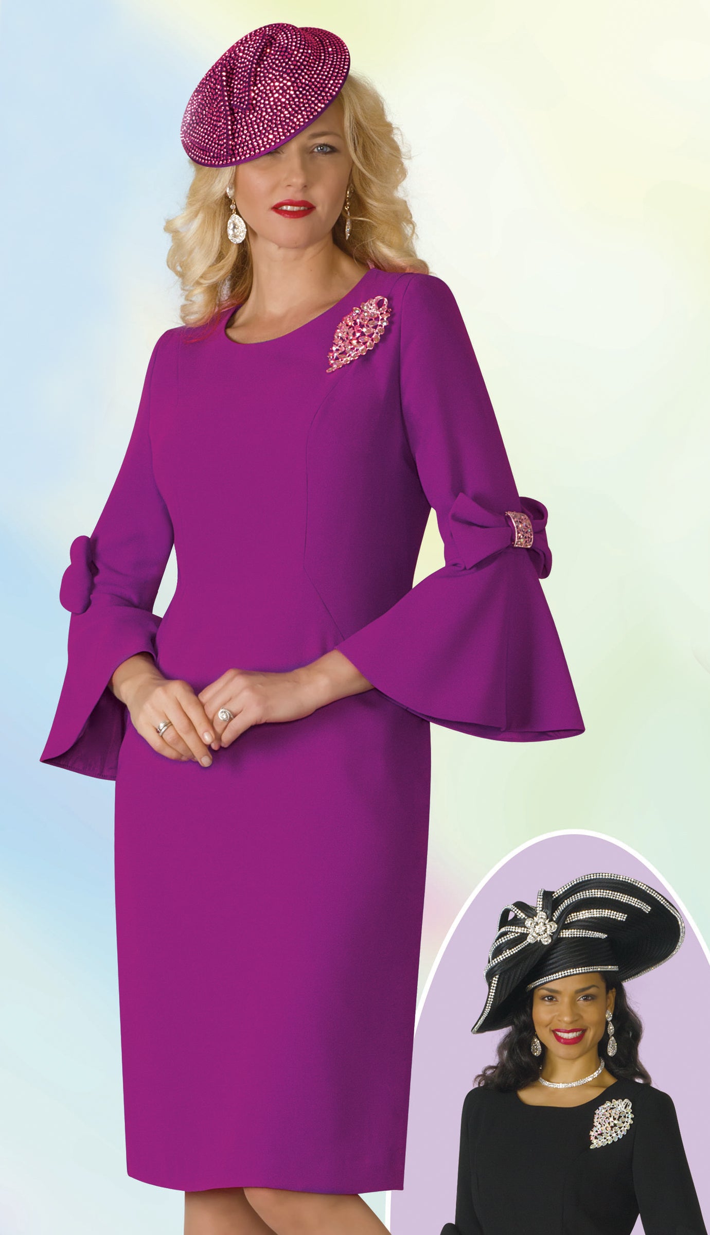 Lily And Taylor 4154-MAG Church Dress
