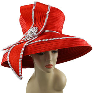 9113-RED Sunday Hat