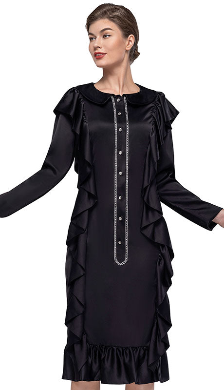 Serafina 6437-BLK Church Dress