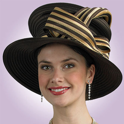 Lily And Taylor H1002-BWG Church Hat