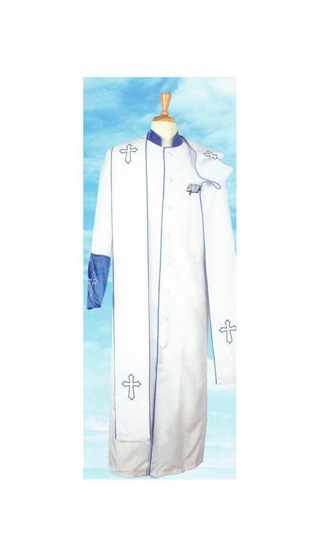 Sapphire Collection Mens Church Robe 2-WHT