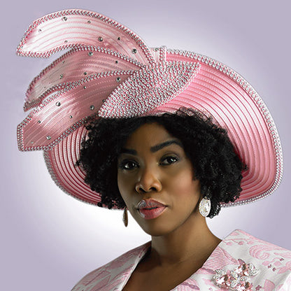 Lily And Taylor H387-PNK Church Hat