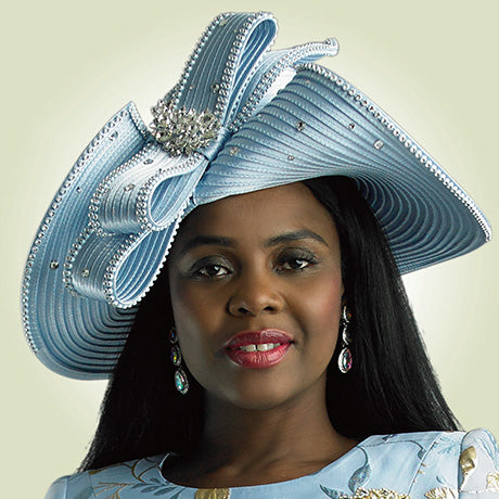 Lily And Taylor H390-BLU Church Hat