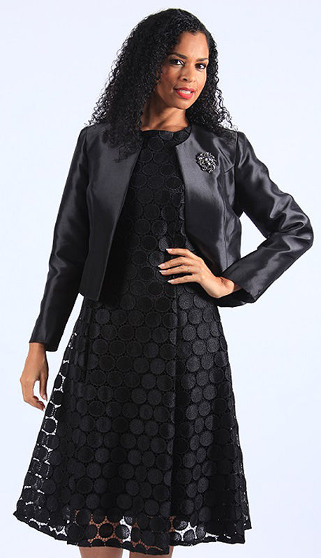 Diana Couture 8629-BLK Church Dress