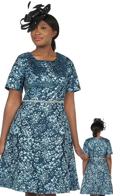 Giovanna D1555-NVY Church Dress