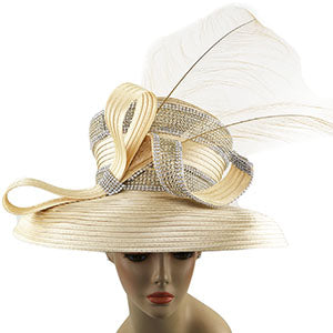 9134-GLD Sunday Hat