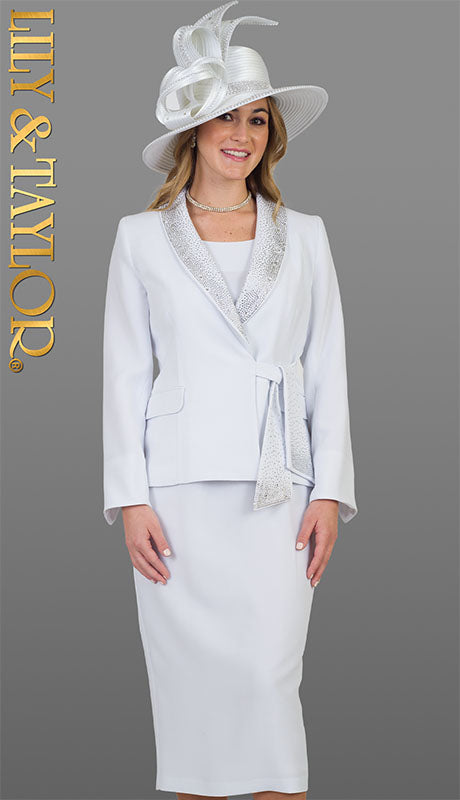 Lily And Taylor 4303-H Church Suit-Hat