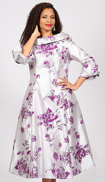 Diana Couture 8700-PWS Church Dress