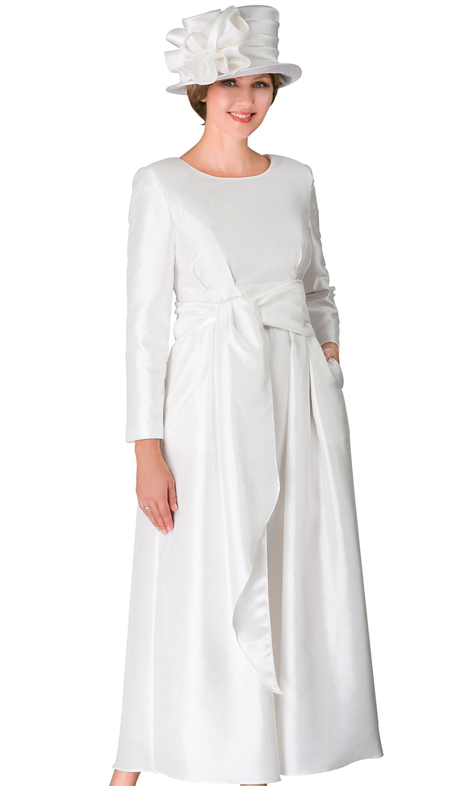 Giovanna D1508-WHT Church Dress