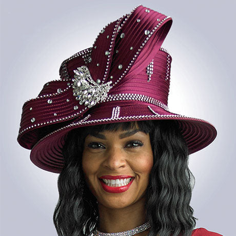 Lily And Taylor H917-BUR Church Hat