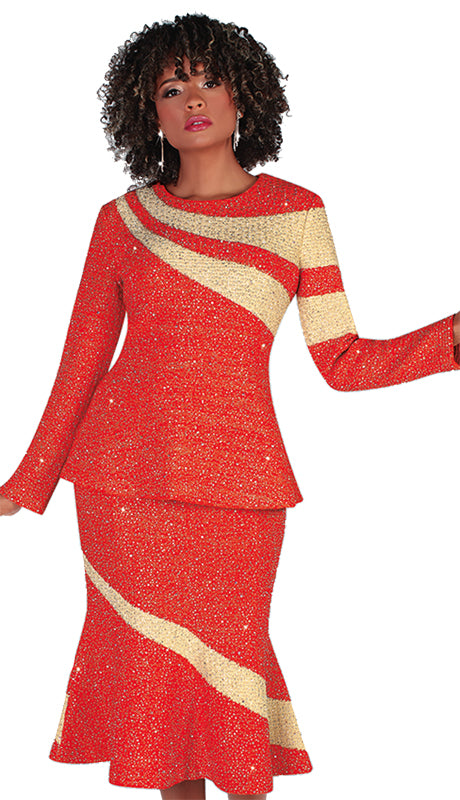 Liorah 7258 Knit Skirt Church Suit