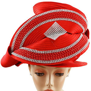 9141-RED Sunday Hat