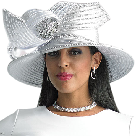 Lily And Taylor H939-WHT Church Hat – Church Suits Fast