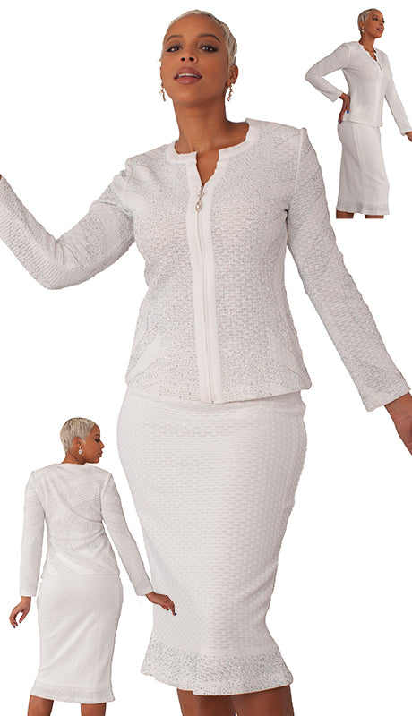 Liorah 7305 Knit Skirt Church Suit