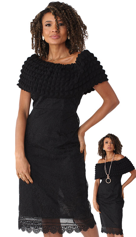 Chancele 9578-BLK Church Dress