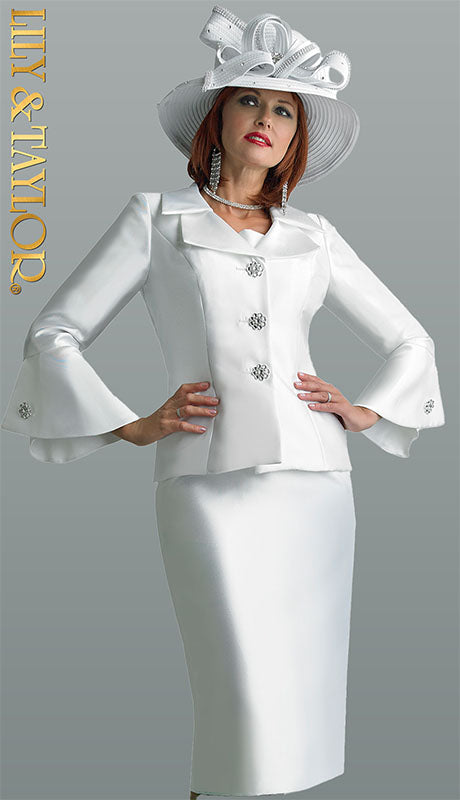 Lily And Taylor 4107-IVO Church Suit