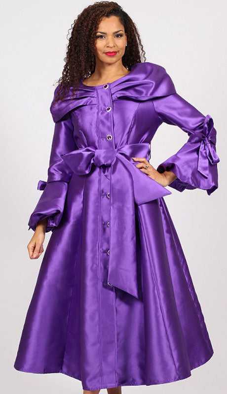 Diana Couture 8707-PUR Church Dress