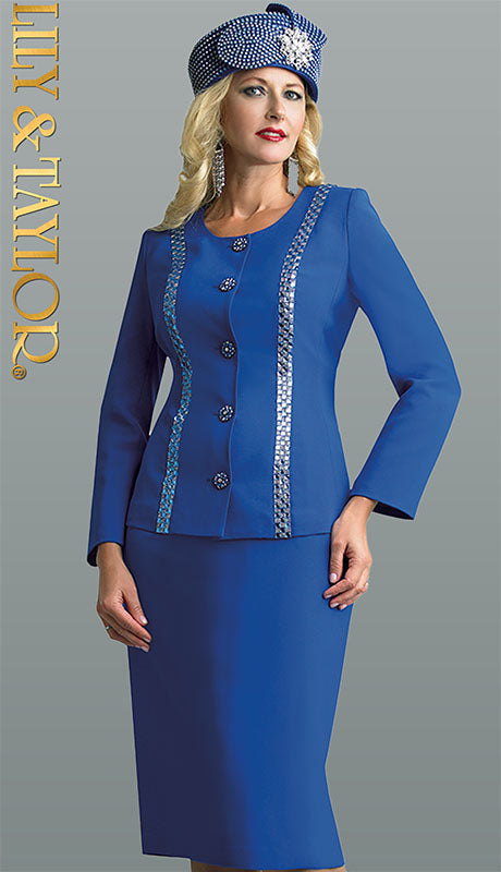 Lily And Taylor 4639-RYL Church Suit