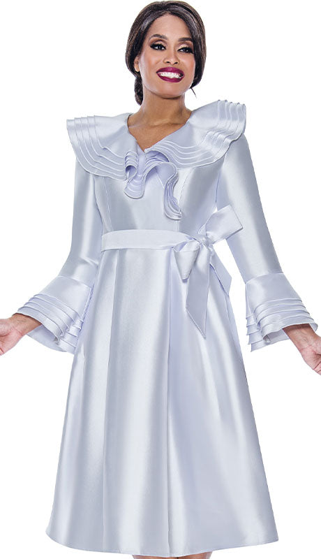 Nubiano 12281-WHT-QS Church Dress