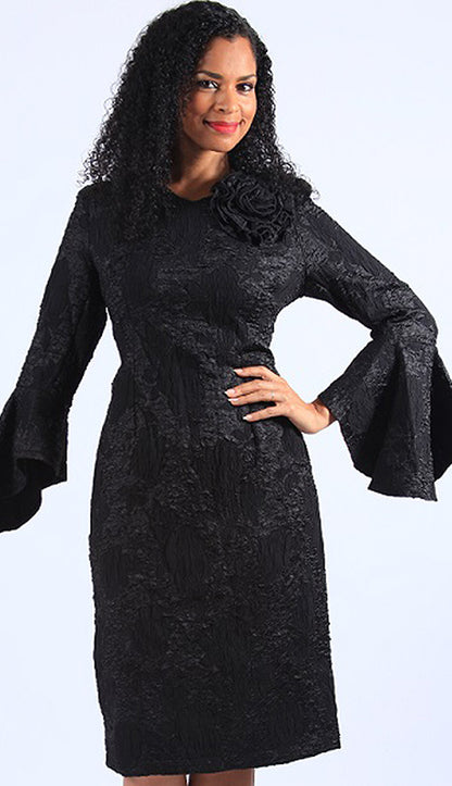 Diana Couture 8632-BLK Church Dress