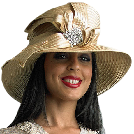 Lily And Taylor H1003-GLD Church Hat