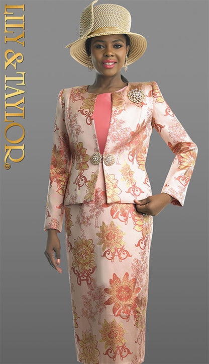 Lily And Taylor 4855-MAUVE Church Suit