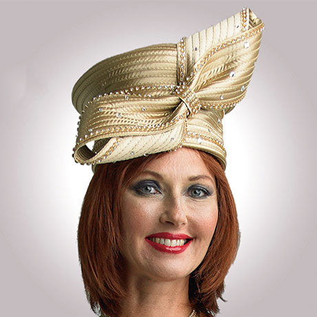 Lily And Taylor H1010-GLD Church Hat