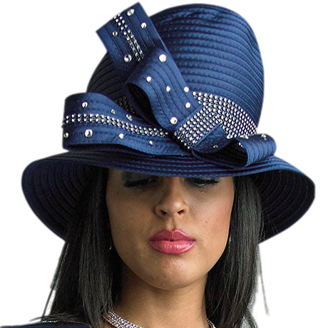 Lily And Taylor H1011-NVY Church Hat